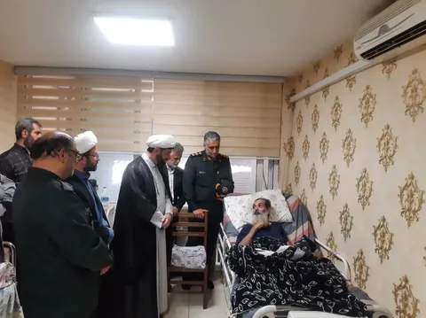 بازدید از آسایشگاه جانبازان توسط سازمان بسیج اساتید، طلاب و روحانیون تهران بزرگ