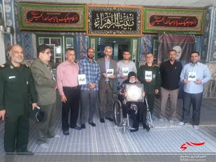 مراسم استقبال و دیداز از مادر شهید سردار میرزایی همرزم سردارشهید حاج قاسم سلیمانی