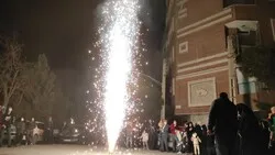 مراسم جشن و کاروان شادی به مناسبت پیروزی انقلاب اسلامی توسط بسیجیان پایگاه شهید بهشتی