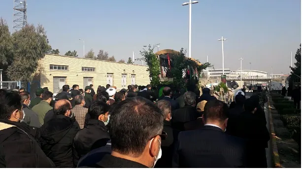 تشییع پیکر مطهر شهید گمنام در شهرفرودگاهی امام خمینی (ره)