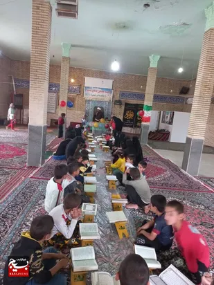کودکان روستای رفن و محفل انس با قرآن