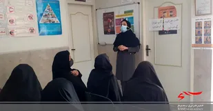 برپایی میز خدمت توسط گروه جهادی پایگاه مقاومت بسیج مجتهده امین