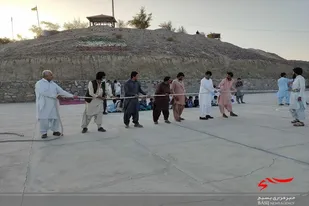 برگزاری مسابقات بومی و محلی در روستای دریدر سراوان