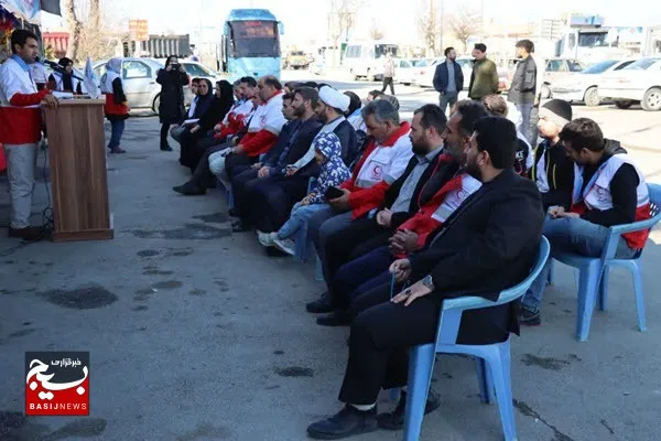 استقرار پست ثابت خدمات به مسافرین نوروزی در پارک غدیر شهر جورقان همدان