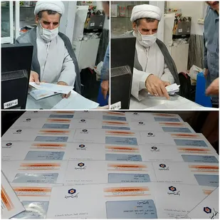 اهدای کارت هدیه2میلیون ریالی   بین نیازمندان شهرستان قدس