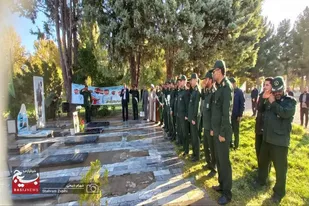 عطرافشانی مزار شهید &laquo; نظری&raquo; همزمان با دومین سالگرد شهادت وی