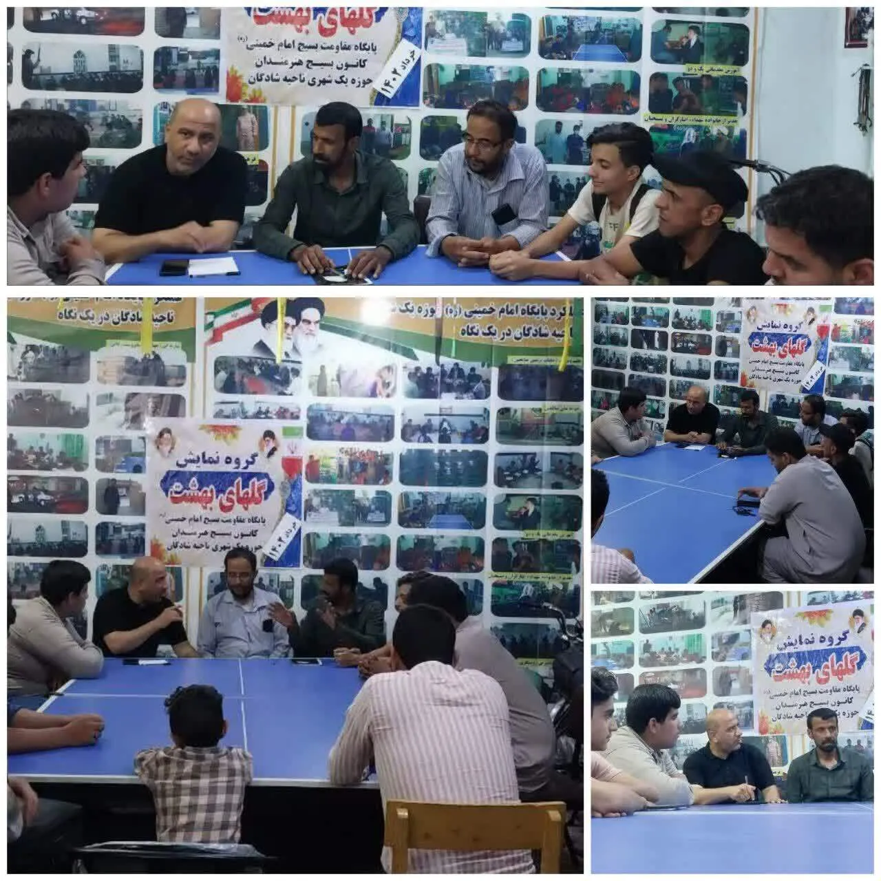 نشست‌های هنری کانون بسیج هنرمندان شهرستان شادگان(استان خوزستان) با پایگاهای بسیج