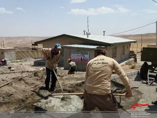 ساخت پایگاه بسیج روستای ایلانلو به&zwnj;همت جهادگران بسیجی