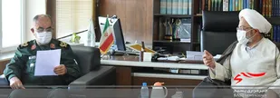 نشست فرمانده سپاه امام صادق(ع) با مدیرکل سازمان تبلیغات اسلامی