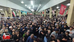 استقبال پرشور مردم شهرستان گتوند از پیکرهای مطهر سه شهید والامقام