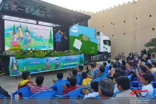 تماشاخانه سیار میهمان کودکان حسن آباد دامغان شد