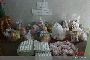 توزیع۲۰۰ بسته معیشتی توسط پایگاه میقات همدان