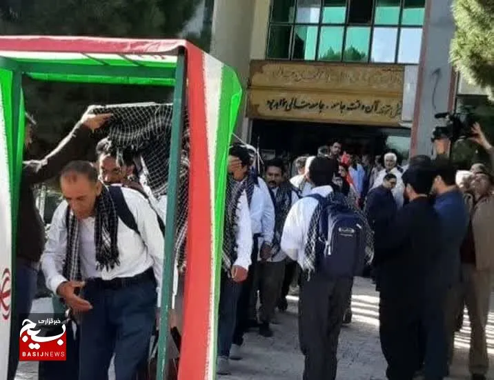 اعزام ۱۵۰ مددجوی اداره زندان تربت‌حیدریه در قالب کاروان پیاده به مشهد مقدس