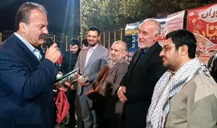 مراسم گلریزان و جمع آوری کمک های نقدی مردم و خیرین برای   توسعه   ورزش  شهر قلعه نو