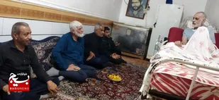 عیادت از جانباز شیمیایی ۸ سال دفاع مقدس در شهرستان هندیجان