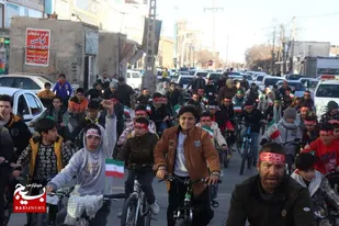 اجتماع بزرگ اقتدار و راهپیمایی دوچرخه سواران و موتورسواران در شهرستان کبودراهنگ