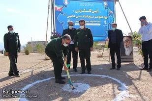 آئین کلنگ زنی و بازدید از پروژه های اقتصاد مقاومتی با حضور رئیس سازمان بسیج مستضعفین