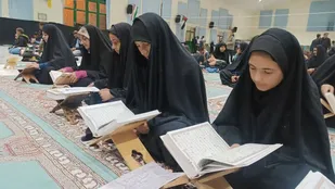 محفل انس با قرآن کریم در شهرستان مارگون +( تصاویر )