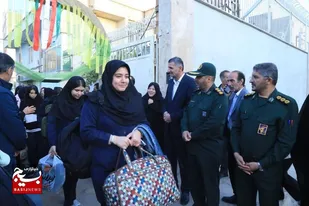 بدرقه ۴۵۰ دانش&zwnj;آموز دختر آبیکی به اردوی فرهنگی راهیان نور جنوب کشور&nbsp;