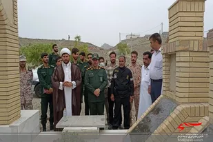 غبارروبی مزار شهدا دراولین روزکاری فرمانده جدید ناحیه نیکشهر