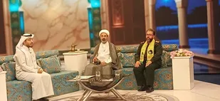 حضور فرمانده ناحیه مقاومت بسیج هویزه در شبکه تلویزیونی خوزستان به مناسبت سالروز آزادسازی رفیع قهرمان