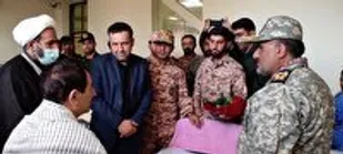 تجلیل فرمانده تیپ ۴۸ فتح ازجانبازان شیمیایی