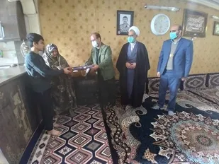 دیدار مسئولان سپاه سیدالشهدا(ع) با خانواده شهید ابراهیمی