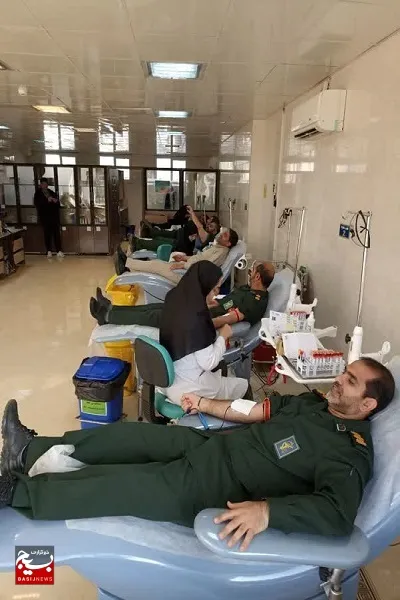 اهداء ۱۵ هزار سی سی خون توسط کارکنان سپاه و اعضای کانون بسیج فرهنگیان شهرستان جهرم
