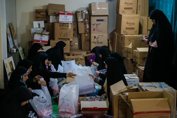 بسته حمایتی بهداشتی از سوی بانوان بسیجی به مناطق سیل‌زده ارسال شد
