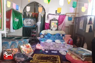 برپایی نمایشگاه هنرهای دستی و کار&zwnj;آفرینی به همت پایگاه بسیج صبا نهاوند