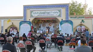 یادواره 120 شهید شهرستان خرمدره برگزار شد