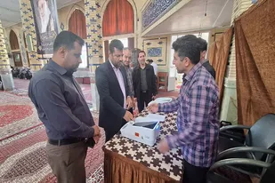 آزمایش عملی دستگاه&zwnj;های رأی&zwnj;گیری الکترونیکی در کبودراهنگ+تصاویر