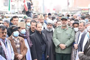تشییع پیکر مطهر شهید گودرزی در شهرکرد و شهرکیان 1