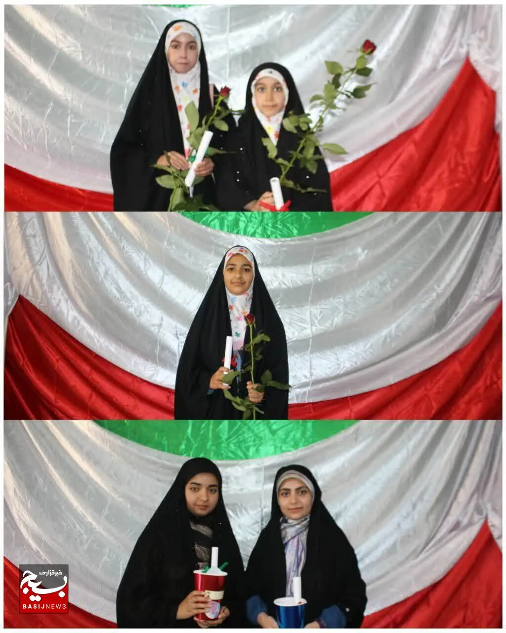 قاب حجاب دختران شهر پیامبران باران /برای دختران باید الگوسازی کرد