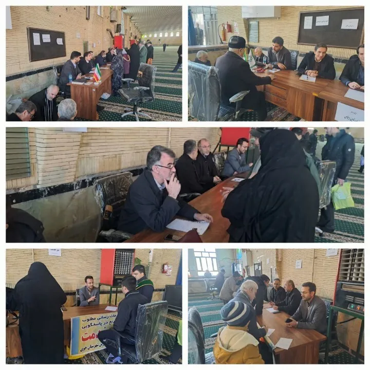 برگزاری میز خدمت جهادی در مصلی امام خمینی(ره) شهرستان خوی