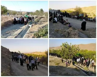 فردوس/میثاق بسیجیان روستای بیدسکان با شهدا
