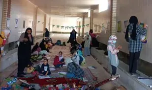 برپایی ایستگاه نقاشی در محله خاردان