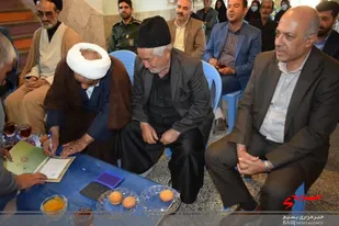 آیین کلنگ زنی نمازخانه خیری در وردنجان