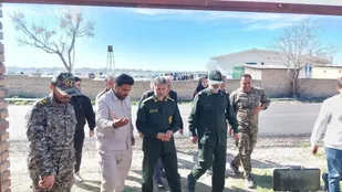 رزمایش گروههای جهادی با محوریت قرارگاه شهدای مدافع حرم پهنه شرق استان گلستان در روستای سارجه کر