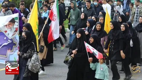 ندای استکبارستیزی دانش آموزان و دانشجویان شهرستان پردیس