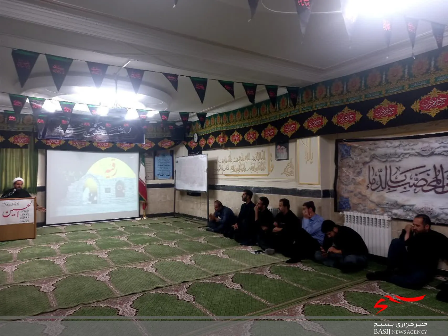 عزاداری برای حضرت رقیه(س) در حسینیه یگان حفاظت شخصیت‌های سپاه قم