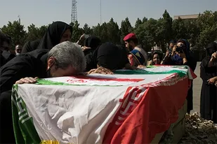 آئین وداع با پیکر سردار بهرام محمد نژاد در کرج برگزار شد
