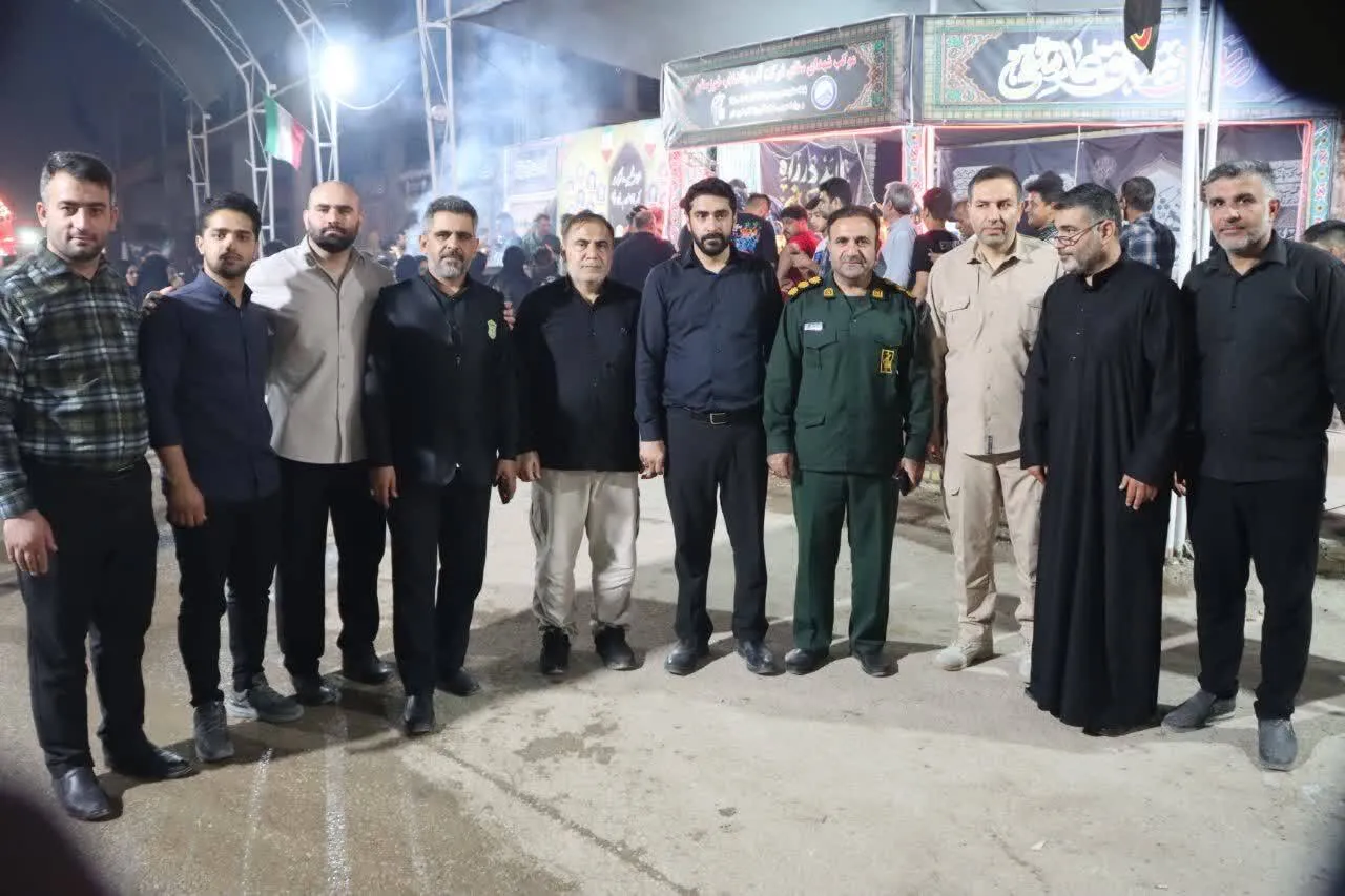 حضور میدانی مسئول سازمان بسیج ادارات و کارمندان خوزستان در مرز چذابه؛ تجلی خدمت بی‌منت به زائران اربعین حسینی (ع)