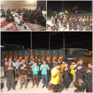 برگزاری مراسم عزاداری اباعبدالله الحسین (ع)درشهرساان آبدانان