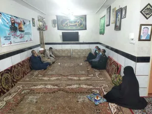 دیدار با خانواده شهید مدافع حرم غوابش