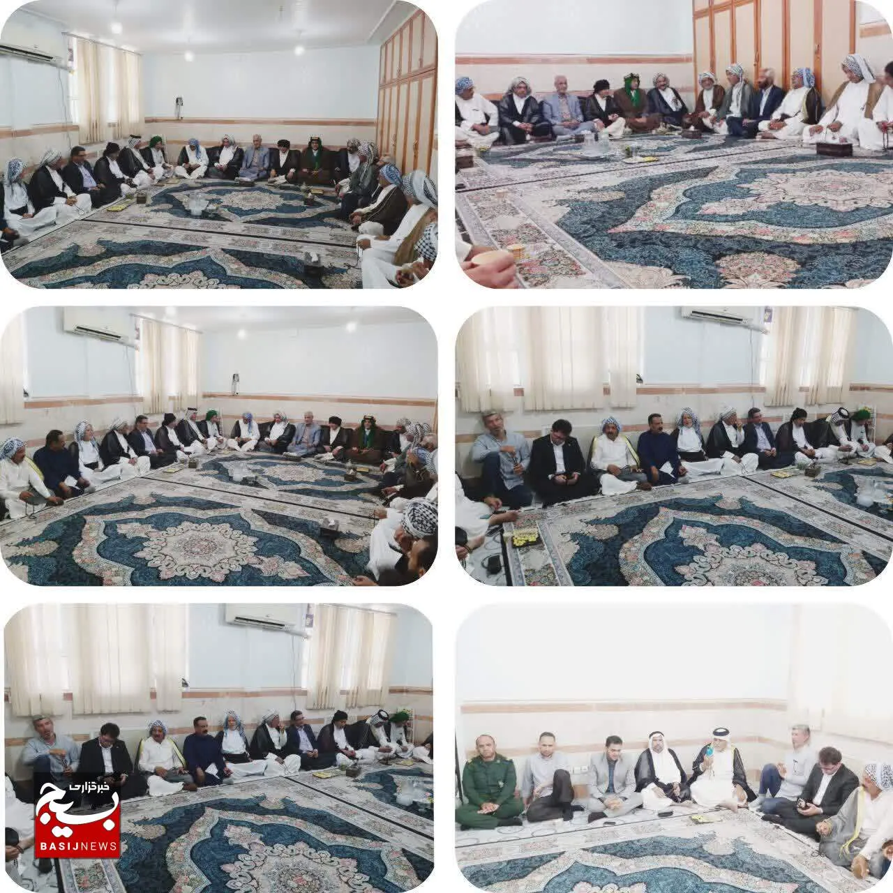 دیدار عیدانه سران عشایر ، معتمدین و نخبگان با فرماندهی  ناحیه مقاومت بسیج دشت آزادگان