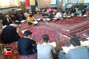 حضور ۱۵۰معتکف در مسجد امام زمان(عج) شهر بهار
