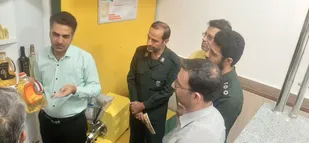 بازدید مسئولین سپاه و&zwnj; حوزه خاتم الانبیا (ص) شاهرود از کارخانه کامجد+ تصاویر