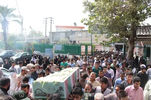 مراسم استقبال از شهید گمنام در گرگان