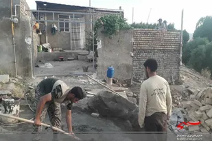 بازسازی منزل یک خانواده سیل&zwnj;زده به همت گروه جهادی شهید &laquo;صدرزاده&raquo;